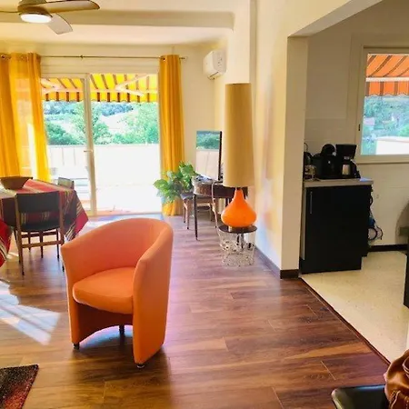 Magnifique F3 Lumineux Avec Terrasses, Climatisation, Garage Et Wifi A Amelie-les-bains - Fr-1-703-81 Apartament Amélie-les-Bains-Palalda